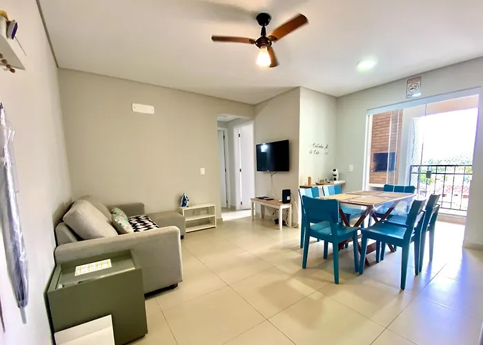 Jathy - Apt No Centro Com Piscina E Varanda Gourmet Ubatuba